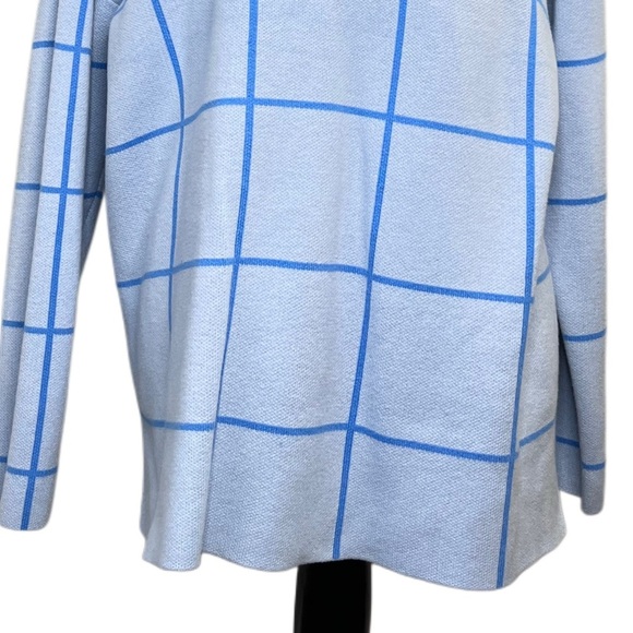 Loft Windowpane Sz XL Minimalist Mock Neck Tunic Sweater - Picture 5 of 12